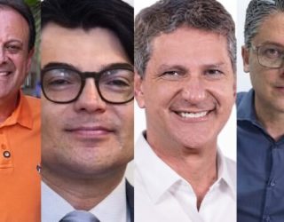 André Moura, André David, Rogério Carvalho e Alessandro Vieira - Foto Divulgação