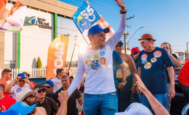 Fábio Mitidieri em carreata em Socorro - Foto Igor Matias