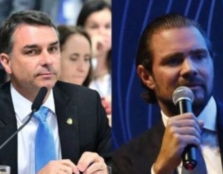 Flávio Bolsonaro e Daniel Vorcaro - Foto Reprodução