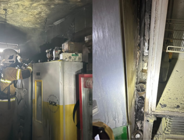 Incêndio em comércio na Beira Mar - Foto CBM