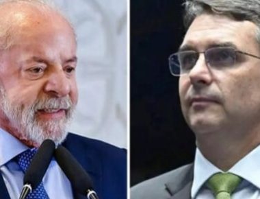 Lula e Flávio Bolsonaro - Foto Ricardo Stuckert-PR-Divulgação