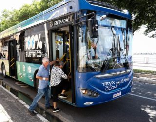 Ônibus elétrico - Foto Ronald Almeida