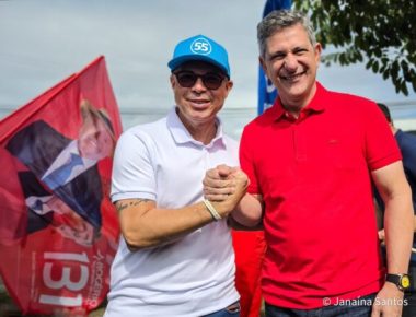Rogério Carvalho com Fábio Mitidieri - Foto Janaína Santos