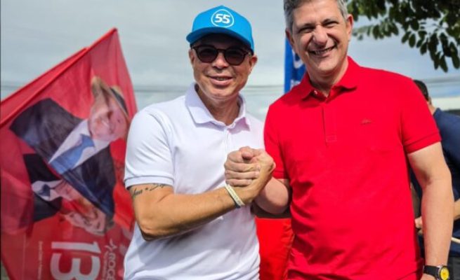 Rogério Carvalho com Fábio Mitidieri - Foto Janaína Santos