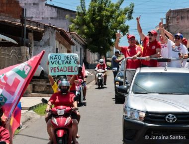 Rogério e Fábio em carreata - Foto Janaína Santos