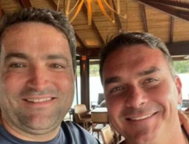 Willer Tomaz e Flávio Bolsonaro - Foto Reprodução-Rede Social